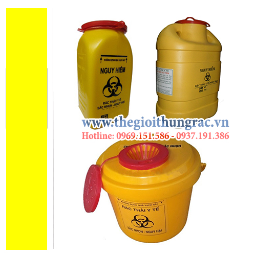 hop dung chat thai sac nhon 1,5 lit 2 lit 5 lit 6,8 lit Hộp đựng vật sắc nhọn y tế dung tích 1,5/2/5/6,8/15/68 lít