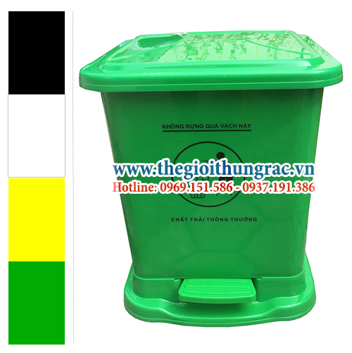 thung rac 30L dap chan Thùng rác dung tích 30 lít đạp chân