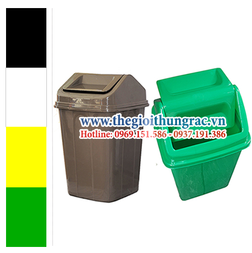 thung rac nhua nap bap benh 10 lit, 15 lit, 25 lit, 40 lit, 60 lit Thùng rác nhựa HDPE các dung tích 10, 15, 25, 40, 60 lít nắp bập bênh