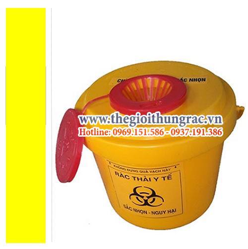 xo dung vat sac nhon 5 lit Xô y tế dung tích 5 lít
