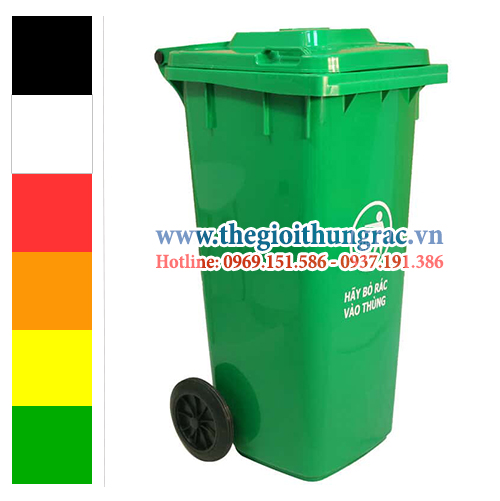 thung rac cong cong 120 lit Thùng rác dung tích 120 lít dùng nơi công cộng