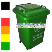 Thùng rác dung tích 60 lít dùng nơi công cộng